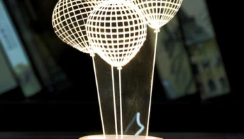 Макет "Форма воздушного шара 3d светодиодный ночник"
