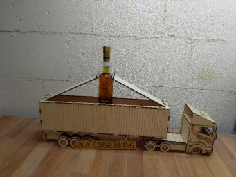 Макет "Деревянная подарочная коробка грузовик" 0