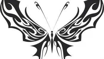 Племенная бабочка векторное искусство 35