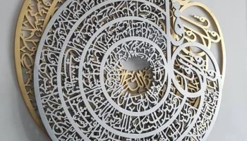 Макет "Шаблон настенного исламского искусства Четыре кюля"