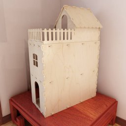 Макет "Деревянный кукольный домик с 3 этажами" 2