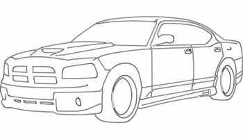 Макет "Dodge charger"