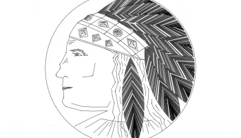 Макет "Головной убор коренных американских индейцев"