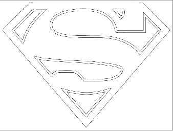 Макет "Логотип супермена" 0