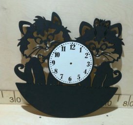Милые кошки настенные часы 0
