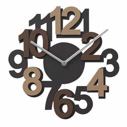 Макет "Современные настенные часы с жирными цифрами" 4