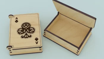 Макет "Коробка для игральных карт"