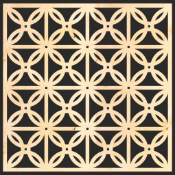 Макет "Декоративные деревянные решетчатые панели рисунок" 0