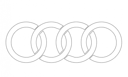 Макет "Логотип Audi" 0
