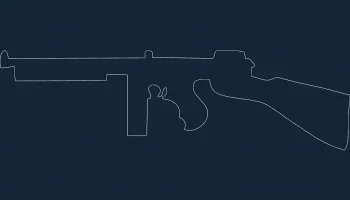 Макет "Пистолет-пулемет Томпсона"